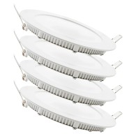 Confezione da 4 pannelli LED 9W 900Lm 2700ºK 40.