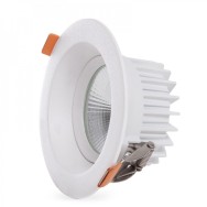 Faretto LED circolare da incasso 9W 1260Lm 2700ºK Antiriflesso