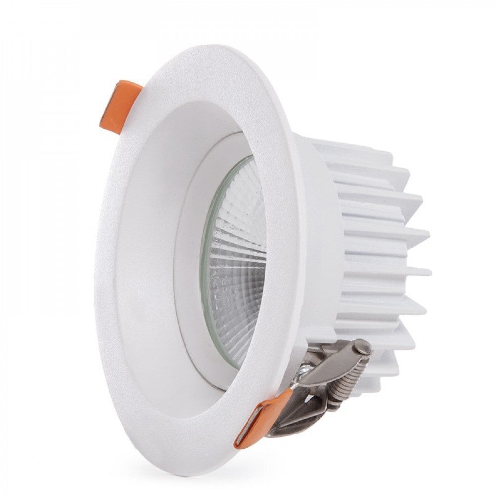 Faretto LED circolare da incasso 9W 1260Lm 2700ºK Antiriflesso Faretto LED circolare da incasso 9W 1260Lm 2700ºK Antiriflesso