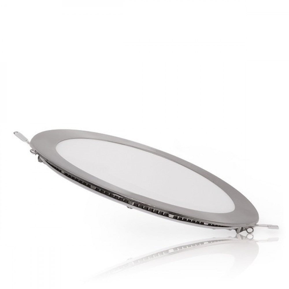 Pannello LED 18W 1800Lm 2700ºK Circolare Nichel Satinato 50. Pannello LED 18W 1800Lm 2700ºK Circolare Nichel Satinato 50.