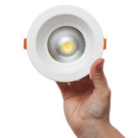 Faretto LED circolare da incasso 9W 1260Lm 2700ºK Antiriflesso