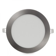 Pannello LED 18W 1800Lm 2700ºK Circolare Nichel Satinato 50.