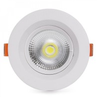 Faretto LED circolare da incasso 9W 1260Lm 2700ºK Antiriflesso