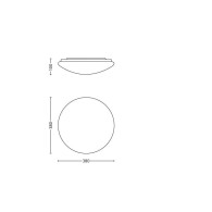 Plafoniera LED Bianca "Camoscio" 4 x 5W 1800Lm 4000k