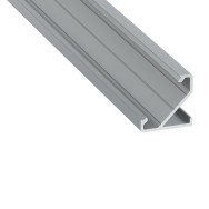 KIMERA-BARDE Profilo in alluminio anodizzato argento con