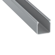 KIMERA-HELSE Profilo in alluminio anodizzato argento con