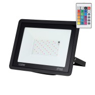 Proiettore LED RGBW con telecomando 100W