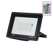 Proiettore LED RGBW con telecomando 50W