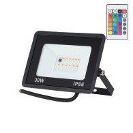 Proiettore LED RGBW con telecomando 30W