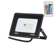 Proiettore LED RGBW con telecomando 30W