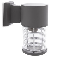 Luce a Muro IP65 (Senza Lampada) E27 Ø108Mm Nero Scarlett