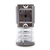 Luce a Muro IP65 (Senza Lampada) E27 Ø108Mm Nero Scarlett