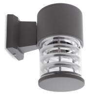 Luce a Muro IP65 (Senza Lampada) E27 Ø108Mm Nero Scarlett