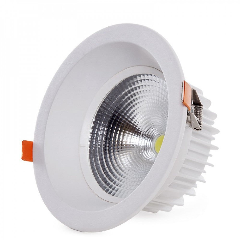 Faretto LED circolare da incasso 24W 3360Lm 2700ºK Antiriflesso Faretto LED circolare da incasso 24W 3360Lm 2700ºK Antiriflesso