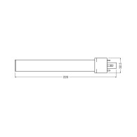 Ledvance/DULUX G23 Lampada LED 6W 630Lm 3000K 120º IP20