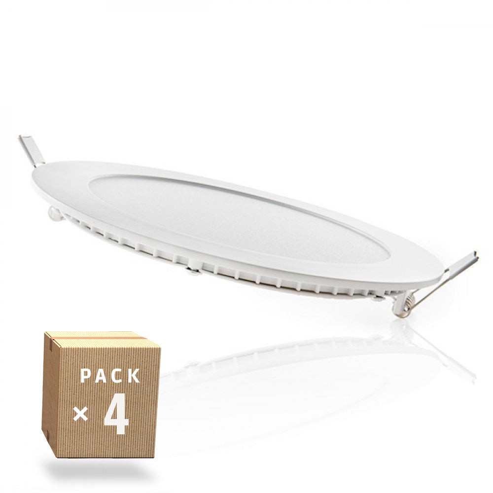 Confezione da 4 pannelli LED 12W 1200Lm 6000ºK 40. Confezione da 4 pannelli LED 12W 1200Lm 6000ºK 40.