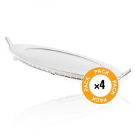 Confezione da 4 pannelli LED 12W 1200Lm 6000ºK 40.