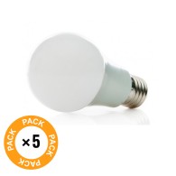 Confezione da 5 lampadine LED E27 7W 589Lm 2700ºK 40.