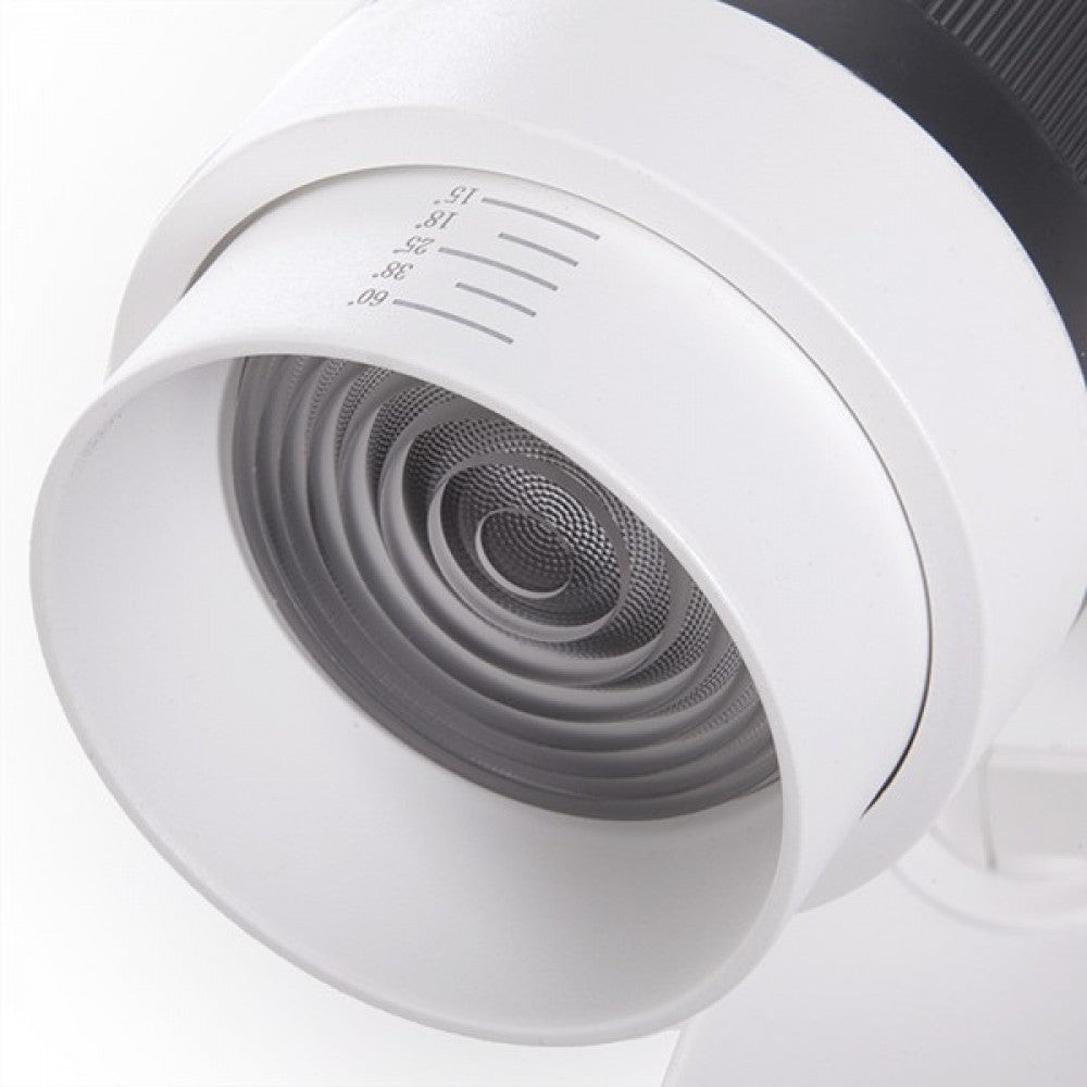 Faretto da binario LED 30W 2527Lm CRI90 2700ºK Athena monofase Faretto da binario LED 30W 2527Lm CRI90 2700ºK Athena monofase