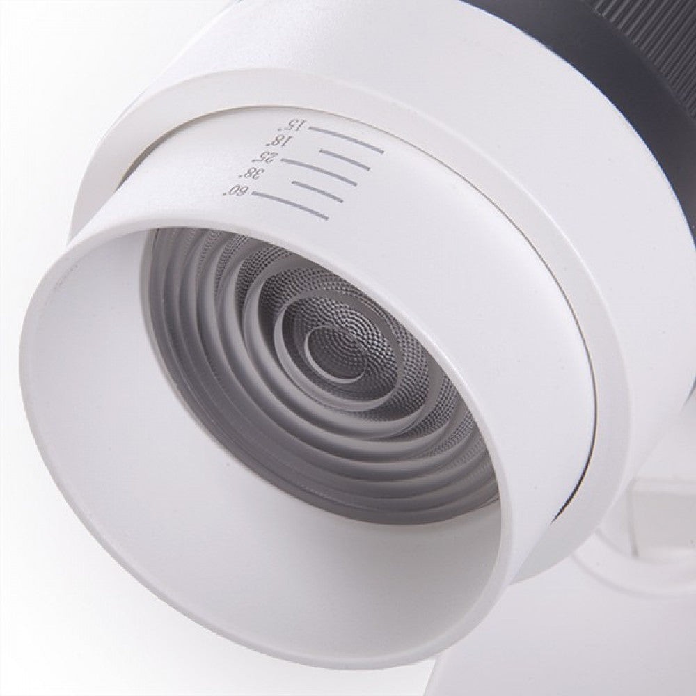 Faretto da binario a LED 30W 2527Lm CRI90 2700ºK Kayla trifase Faretto da binario a LED 30W 2527Lm CRI90 2700ºK Kayla trifase