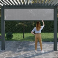 Tenda laterale manuale 3M Ombréa S2 - Antracite