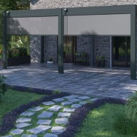 Tenda laterale manuale 3M Ombréa S2 - Antracite