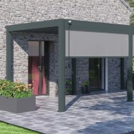 Tenda laterale manuale 3M Ombréa S2 - Antracite