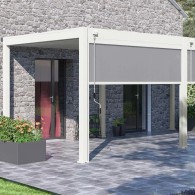 Tenda laterale manuale 3M Ombréa S2 - Bianco