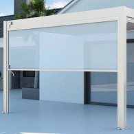 Tenda laterale manuale 4M Ombréa S2 - Bianco