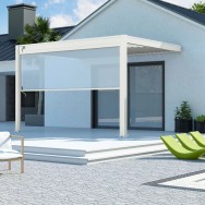 Tenda laterale manuale 4M Ombréa S2 - Bianco