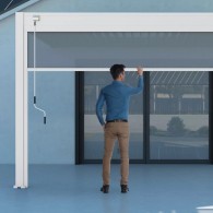 Tenda laterale manuale 4M Ombréa S2 - Bianco