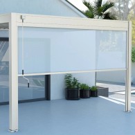 Tenda laterale manuale 4M Ombréa S2 - Bianco