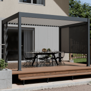 Pergola bioclimatica Ombréa autoportante Motorizzata 3x4M -