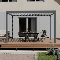 Pergola bioclimatica Ombréa autoportante Motorizzata 3x4M -