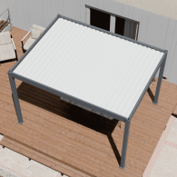 Pergola bioclimatica Ombréa autoportante Motorizzata 3x4M -