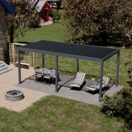 Pergola bioclimatica Ombréa autoportante Motorizzata 3x6M -