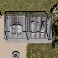 Pergola bioclimatica Ombréa autoportante Motorizzata 3x6M -