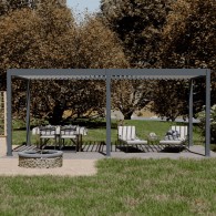 Pergola bioclimatica Ombréa autoportante Motorizzata 3x6M -