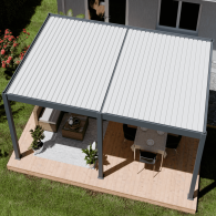 Pergola bioclimatica Ombréa autoportante Motorizzata 4x6M -