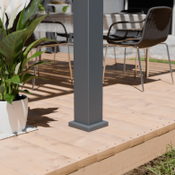 Pergola bioclimatica Ombréa autoportante Motorizzata 4x6M -