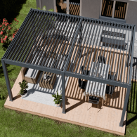 Pergola bioclimatica Ombréa autoportante Motorizzata 4x6M -
