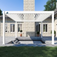 Pergola bioclimatica Ombréa autoportante 4x4M - Bianco