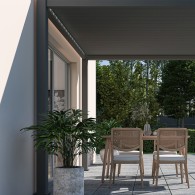 Pergola bioclimatica Ombréa autoportante 3x3M - Antracite