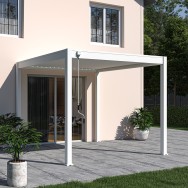 Pergola bioclimatica Ombréa autoportante 3x3M - Bianco