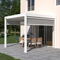 Pergola bioclimatica Ombréa autoportante 3x3M - Bianco