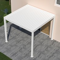 Pergola bioclimatica Ombréa autoportante 3x3M - Bianco
