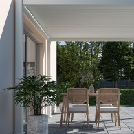Pergola bioclimatica Ombréa autoportante 3x3M - Bianco