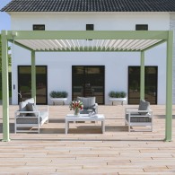 Pergola bioclimatica Ombréa autoportante 3x4M - Verde