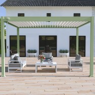 Pergola bioclimatica Ombréa autoportante 3x4M - Verde
