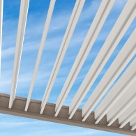 Pergola bioclimatica Ombréa autoportante 3x4M - Talpa/bianco